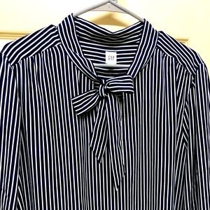 NWT GAP Navy & White Striped Dress Size XXL